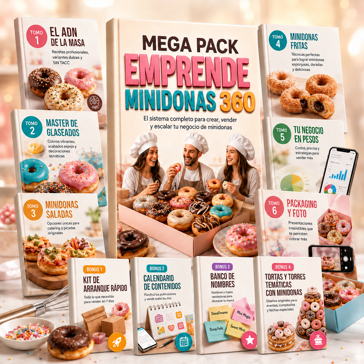Mega Pack Emprende minidonas 360